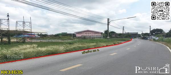สร้างโรงงาน และโครงการของคุณให้มีกำไรเร็วกว่าที่อื่นๆ กับที่ดิน 22 ไร่เศษ ฮวงจุ้ยแบบเทพๆ ใกล้พุทธสาครเพียง 3.5 กม. - KK3463S