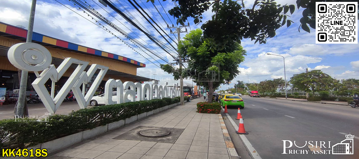 ที่ 10.3 ไร่ หน้ากว้าง 100 ม. ติด. ถนนตัดใหม่ พรานนก  สาย 4 เหมาะทำโครงการหมู่บ้าน ใกล้สาย 4  KK4618S