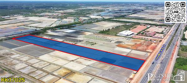 ขายที่สวย 29ไร่เศษ เด่นสง่าบน ถ.พระราม2 ขาเข้า เหมาะกับสร้างโรงงาน/ศูนย์กระจายสินค้า/ถือทำกำไร - KK 3702S