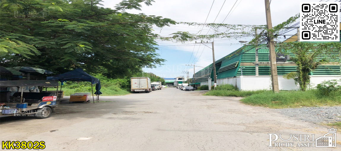 โรงงานพื้นอีพ็อกซี่เกือบ 3 ไร่ พื้นที่ใช้สอย 4,400 ตร.ม. พร้อมออฟฟิศ+ห้องพักคนงาน และพื้นที่ด้านหลังที่สามารถต่อเติมได้ ใกล้คลองสี่วา  KK3802S