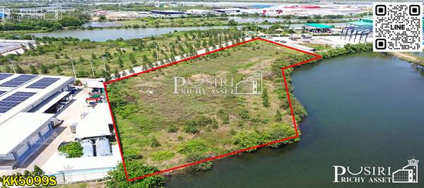 โดดเด่นที่สุด ของที่เกือบ 5ไร่ หน้า กว้างๆ 148 ม. ถมพร้อมสร้างโรงงาน น้ำไฟครบ เทรลเลอร์ลุยสบาย โซนพันท้าย - พระราม 2 KK5099S