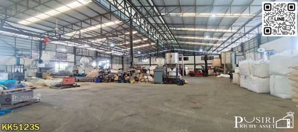 ใครชอบพื้นที่ใหญ่ คุ้ม ต้องหลังนี้ โรงงาน 9,270 ตร.ม. พร้อมที่เปล่า 7.5 ไร่ และห้องพักคนงาน 74 ห้อง ใกล้ ถ.เศรษฐกิจ - KK5123S