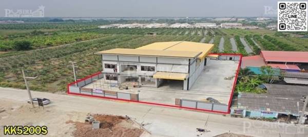 โรงงานใหม่ 1 ไร่ 80 พื้นที่ใช้สอย 930 ตร.ม. ขอใบ รง.4 ได้ ใกล้ ถ. เศรษฐกิจ มีพื้นที่ต่อเติมด้านข้างต่อเติมได้อีก 400 ตารางเมตร - kk5200s
