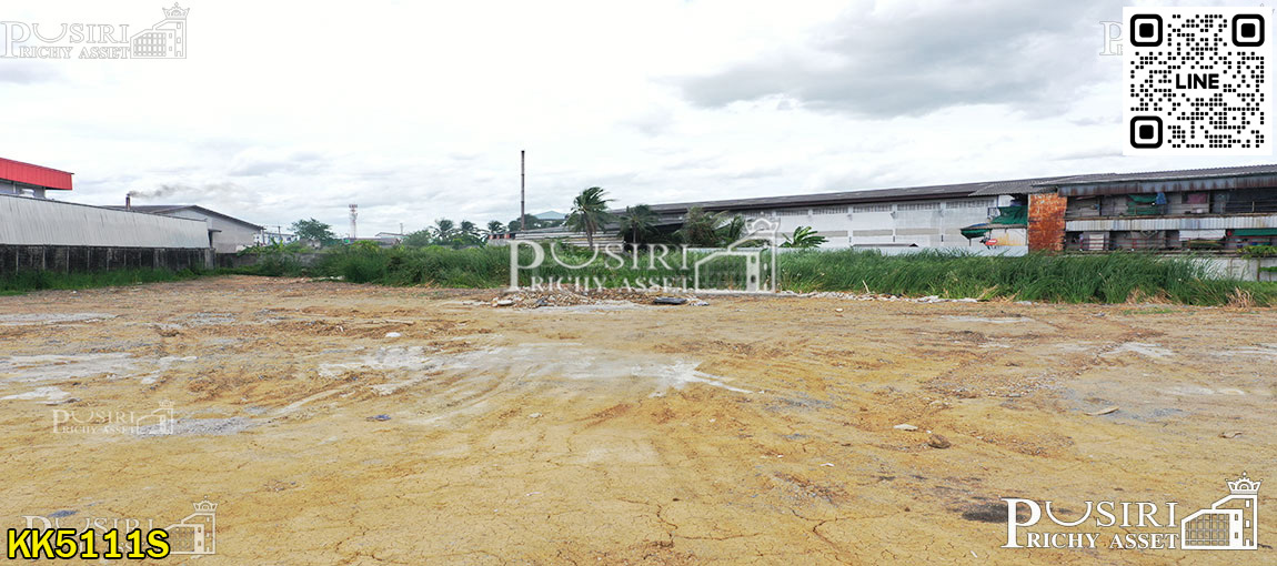 ที่ม่วง 3 ไร่เศษ ถมแล้ว 60% อ้อมใหญ่ สะดวกสบาย ใกล้ ถ.เพชรเกษม 1.4 กม. แวดล้อมโรงงาน KK5111S