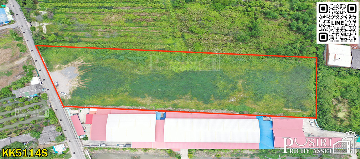 ที่สีม่วง ถมพร้อม 6 ไร่ สร้างโรงงานใหญ่ได้ทุกประเภท 7,000 ตร.ม. เทรลเลอร์เข้าออกสะดวก ใกล้ ถ . เศรษฐกิจ พุทธสาคร  KK5114S