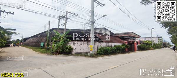 ราคาพิเศษ ให้เช่าโรงงาน 2,080 สีม่วง ติดถนนสองด้าน พร้อมเครนรับหนัก 5ตัน 2ตัว พื้นรับ 3ตัน / ตร.ม. ใกล้ถนน เศรษฐกิจเพียง 700 ม. เท่านั้น - KK5172S