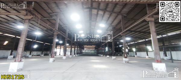 ราคาพิเศษ ให้เช่าโรงงาน 2,080 สีม่วง ติดถนนสองด้าน พร้อมเครนรับหนัก 5ตัน 2ตัว พื้นรับ 3ตัน / ตร.ม. ใกล้ถนน เศรษฐกิจเพียง 700 ม. เท่านั้น - KK5172S