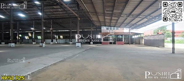 ราคาพิเศษ ให้เช่าโรงงาน 2,080 สีม่วง ติดถนนสองด้าน พร้อมเครนรับหนัก 5ตัน 2ตัว พื้นรับ 3ตัน / ตร.ม. ใกล้ถนน เศรษฐกิจเพียง 700 ม. เท่านั้น - KK5172S