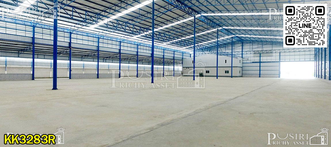 ให้เช่าโกดังใหม่ 1,900 ตร.ม. พื้นที่ใช้สอยเยอะจุใจ พร้อมออฟฟิศ + ห้องนอน ใกล้พระราม 2 เพียง 250 ม.