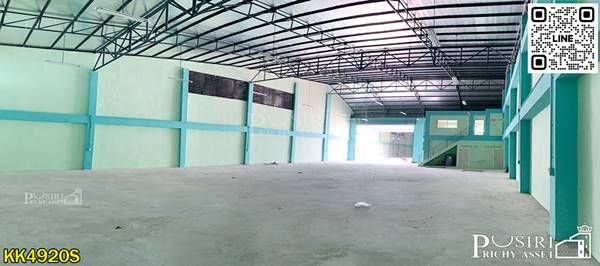 ให้เช่า โกดังใหม่ 480 ตร.ม. มี 6 หลัง พร้อมออฟฟิต 2 ชั้น เดินทางสะดวก 1.5 กม. ถ. พระราม 2 KK 4920S