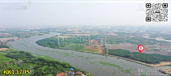 ขายนางงาม 170ไร่ ติดแม่น้ำท่าจีน 200เมตร กำไร 350 - 400 ล้าน มาพร้อมเขื่อน ที่ถมน้อยใกล้ ถ. พระราม 2 - KK1370S