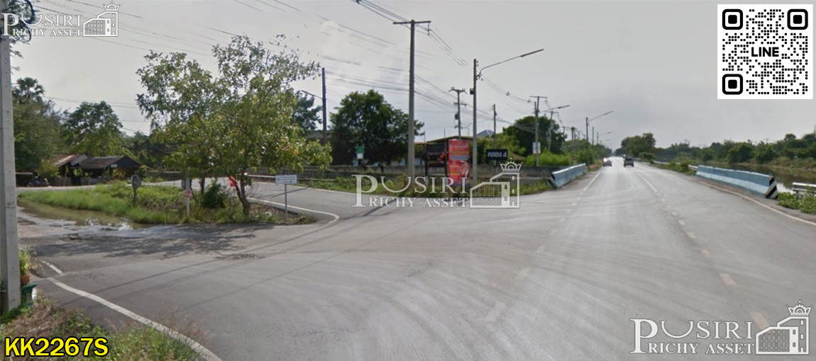 ที่ 14 ไร่เศษ ราคาโปรโมชั่น ติดถนนเลียบคลอง 4  ใกล้โรงเรียนวัดมงคลพุการาม 