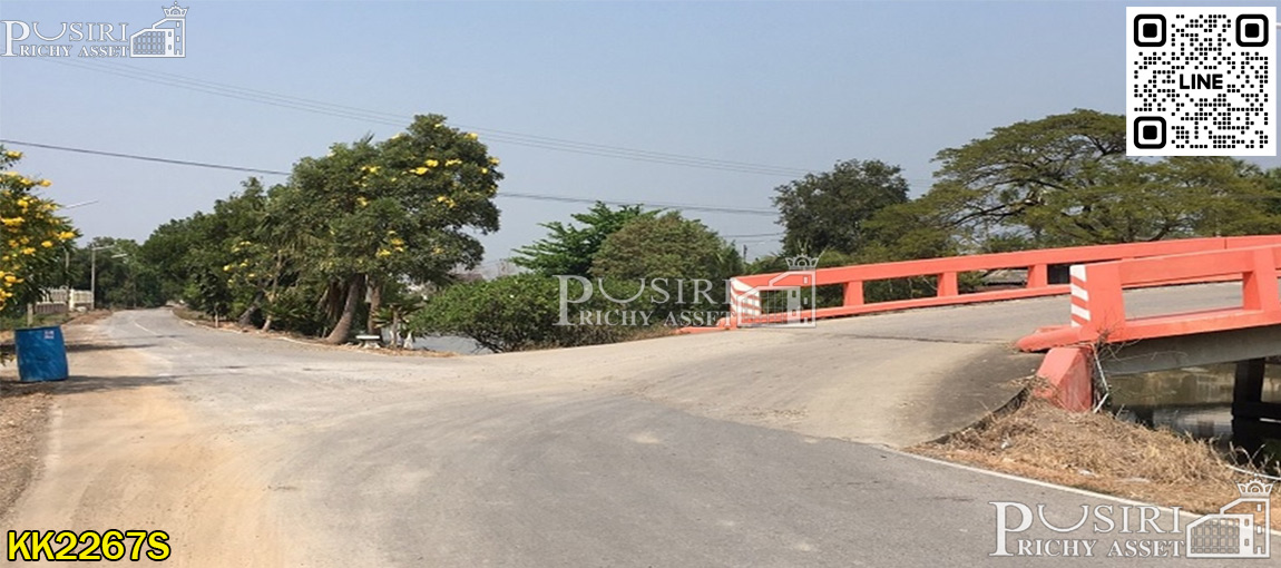 ที่ 14 ไร่เศษ ราคาโปรโมชั่น ติดถนนเลียบคลอง 4  ใกล้โรงเรียนวัดมงคลพุการาม 