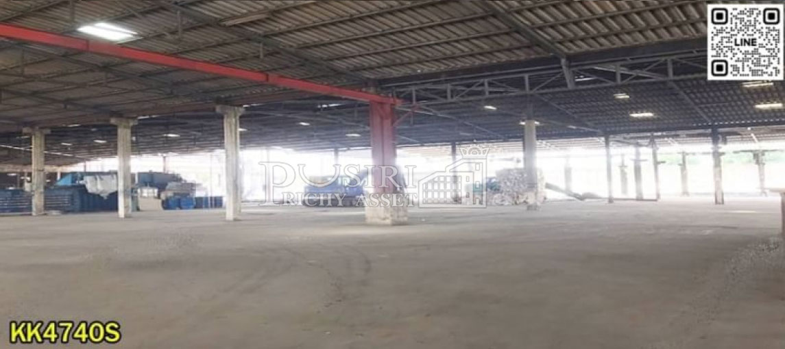 ให้เช่าโรงงาน 4,000 – 10,000 ตร.ม. ใกล้เส้น 345 มีใบ รง.4 เทรลเลอร์เข้าสะดวก เก็บได้เยอะพื้นรับ 3 ตัน / ตร.ม.   KK4740S