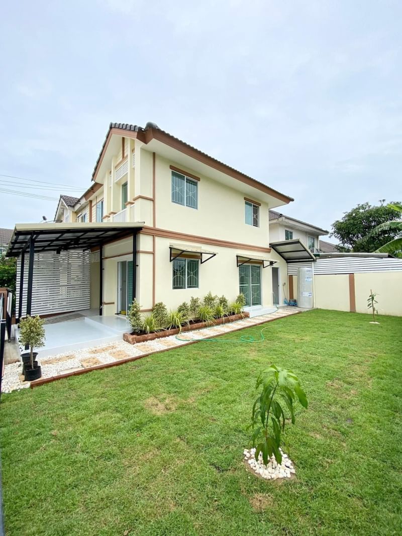 MBB2 ขายบ้านแฝดหลังริม หมู่บ้านพฤกษาวิลล์ 50/1 ซอยมิสทีน ถนนราษฎร์พัฒนา