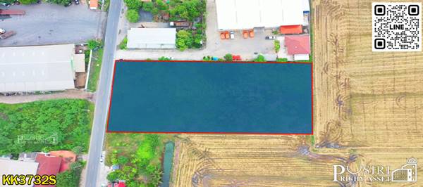 ให้เช่าถมแล้ว เกือบ 3ไร่ ทำเลสวยเด่นติดถนน ใช้งานได้หลากหลายใกล้ ถนนบางบัวทอง-สุพรรณ 1.8 กม. - KK3732S