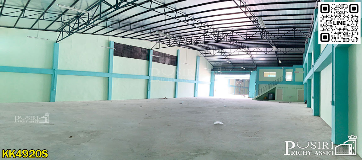 โกดัง 480 ตร.ม. ให้เช่า มี 6 หลัง พร้อมออฟฟิต 2 ชั้น เดินทางสะดวก 1.5 กม. ถ. พระราม 2 KK4920S