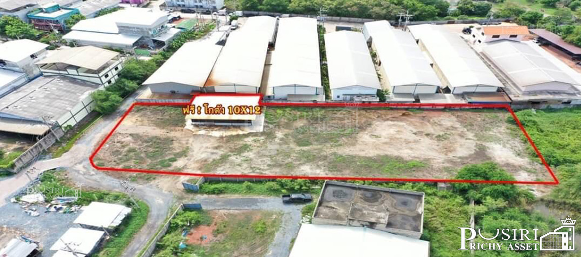 ที่ถมแน่นเกือบ 2 ไร่ ติดถนน 2 ด้าน ราคาต่ำกว่าตลาด แถมฟรี !โกดังขนาด 120 ตร.ม. ใกล้คลองสี่วา-เอกชัย  