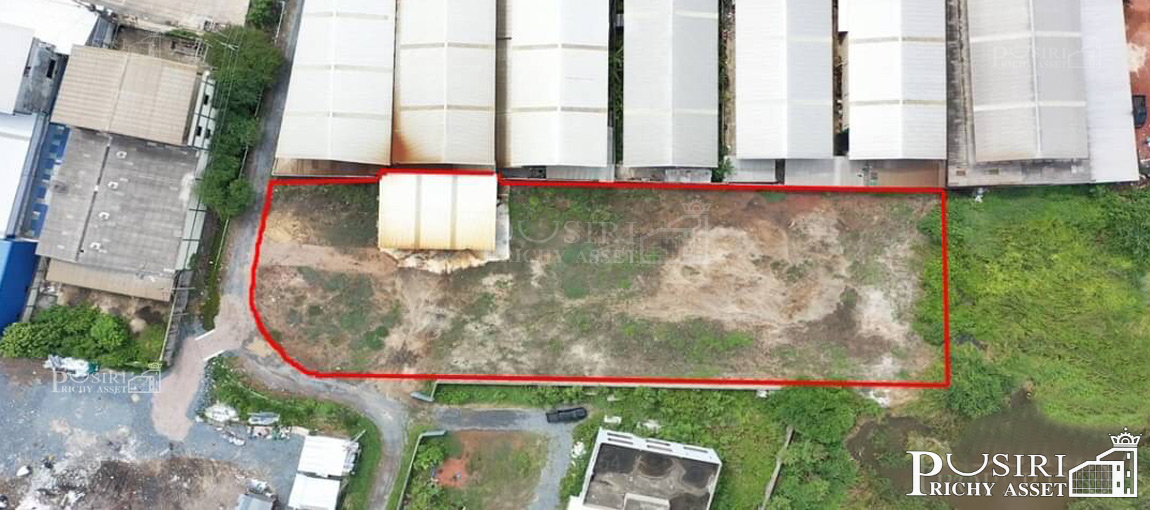 ที่ถมแน่นเกือบ 2 ไร่ ติดถนน 2 ด้าน ราคาต่ำกว่าตลาด แถมฟรี !โกดังขนาด 120 ตร.ม. ใกล้คลองสี่วา-เอกชัย  