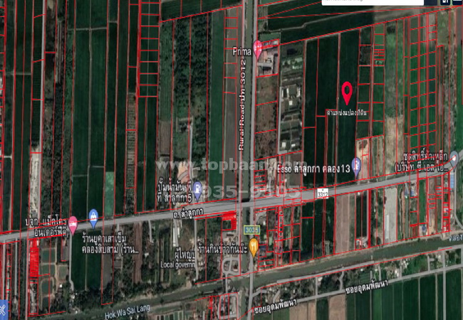 ขายที่ดินคลอง 13 ถนนลำลูกกา อำเภอลำลูกกา ปทุมธานี