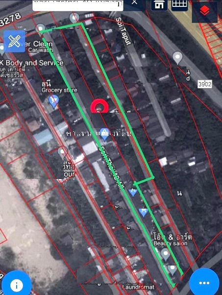 ขายที่ดินติดถนนเสรีไทยผังสีเหลือง 2 ไร่ 88 ตารางวา หน้ากว้าง 21.93 ลึก 190 พร้อมสิ่งปลูกสร้าง
