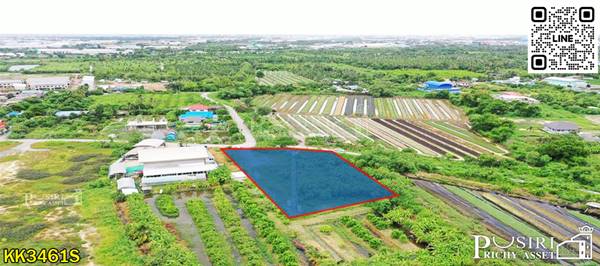 ขายที่ถมสวย 727 วา หน้ากว้าง 41 เมตร ทรงดี เดิน สะดวกมาก ใกล้ ถ.พุทธสาคร แคราย และบางบอน 5 - KK3461S