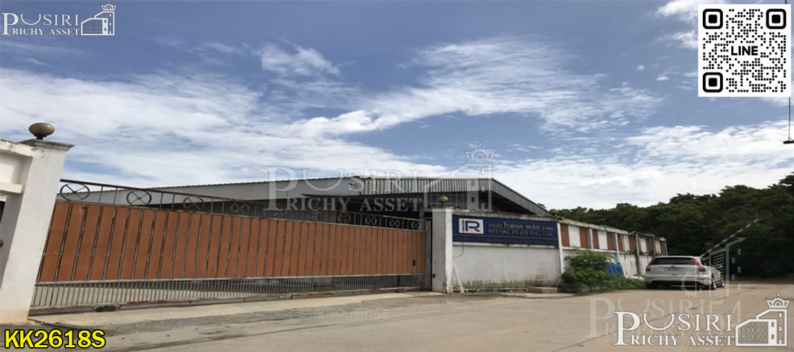 โรงงาน 6 ไร่ ผลิตเก็บของได้เต็มที่ เดินทางสุดสะดวก ใกล้ทั้ง สาย 5 และเพชรเกษม  KK2618S