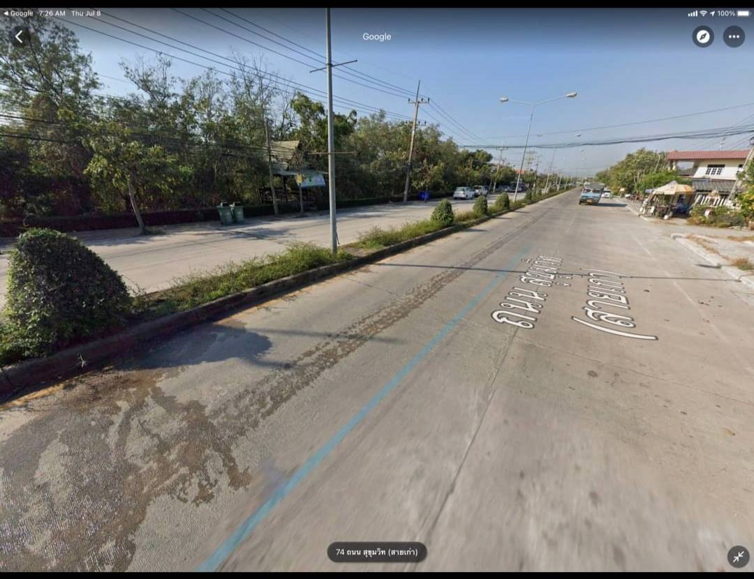 ขายที่ดิน สวย ทำเลดี ติดถนนสุขุมวิท-บางนาตราด บางปะกง