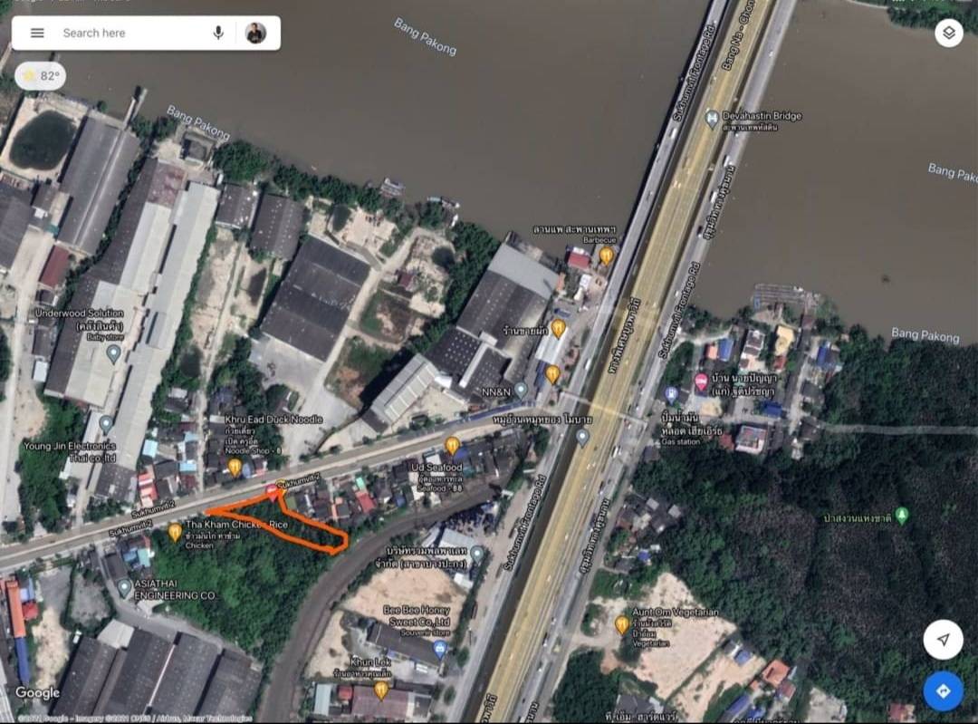 ขายที่ดิน สวย ทำเลดี ติดถนนสุขุมวิท-บางนาตราด บางปะกง