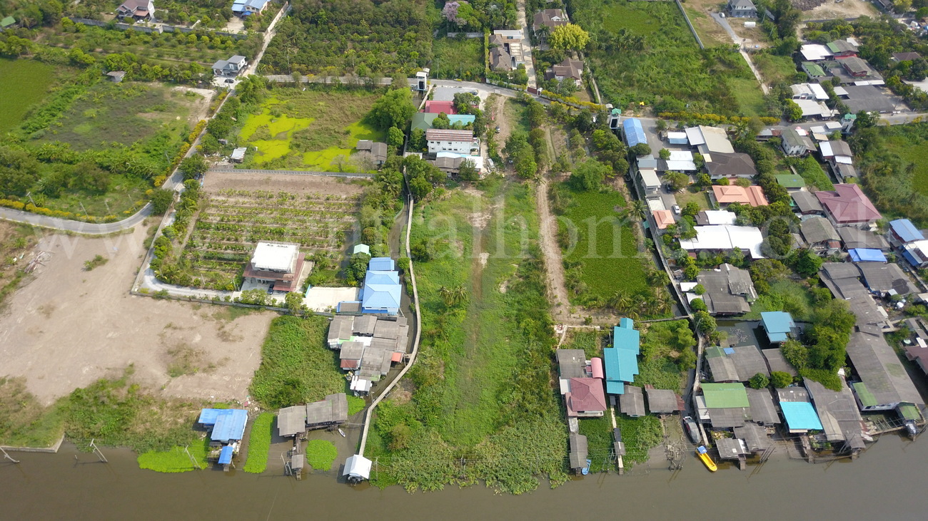 ที่ดิน ริมน้ำ บางเลน ซอย 1 ใกล้ MRT บางพลู