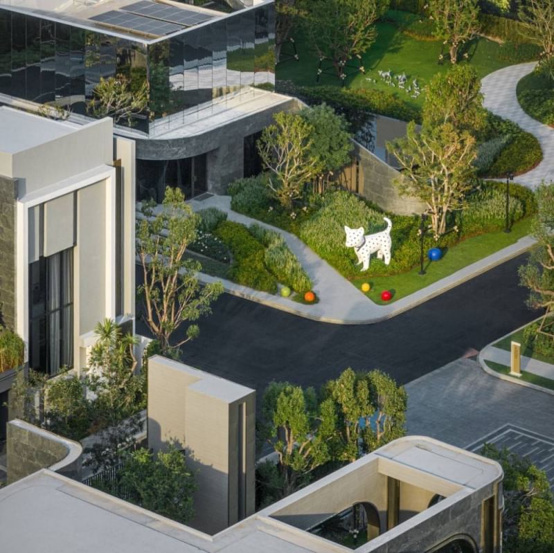 ABB68 ขายบ้านเดี่ยว 3 ชั้น บูก้าน กรุงเทพกรีฑา BuGaan Krungthep-Kreetha โครงการใหม่ ใกล้ทองหล่อ จาก แสนสิริ / Sansiri ขาย 47,000,000 บาท