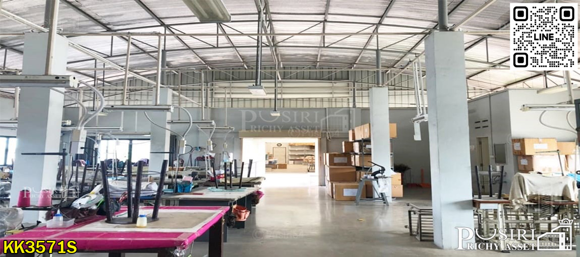 โรงงาน 2 ชั้น 361 วา สภาพใหม่ พื้นที่ใช้สอยเน้นๆ 1,200 ตร.ม. สาธารณูปโภคครบ จับจ่ายใช้สอยง่าย  KK3571S