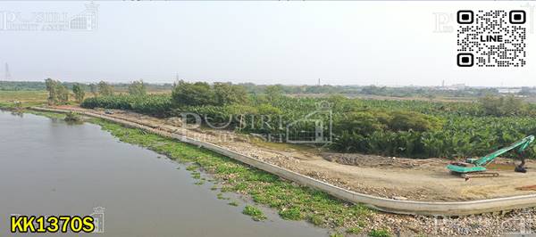 ขายนางงาม 170ไร่ ติดแม่น้ำท่าจีน 200เมตร กำไร 350 - 400 ล้าน มาพร้อมเขื่อน ที่ถมน้อย ใกล้ ถ.พระราม 2 - KK1370S