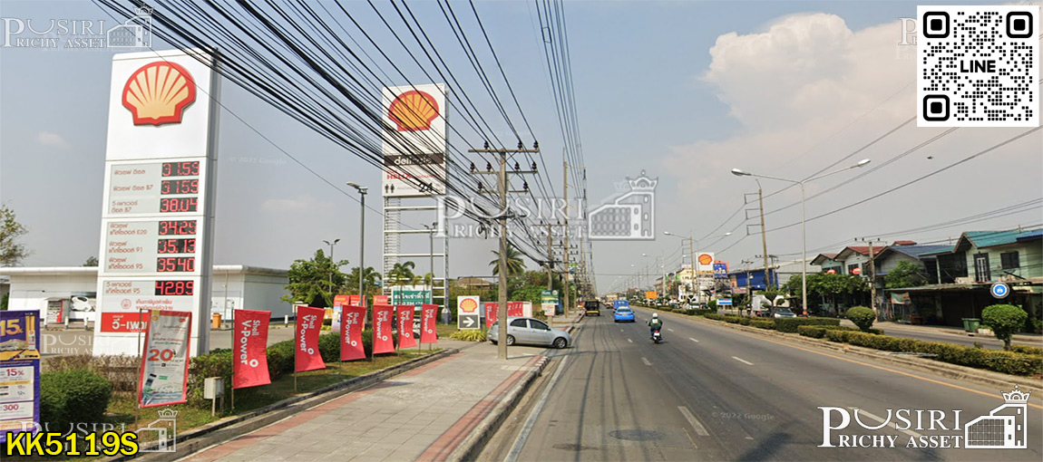 สร้างโรงงานสวย 4 ไร่ หน้ากว้างเด่น 111 ม. เทรลเลอร์เข้าออกสะดวก ติดถนนซอยราษฏร์สามัคคี 5 ใกล้ถนนเศรษฐกิจเพียง 1.1 กม. KK5119S