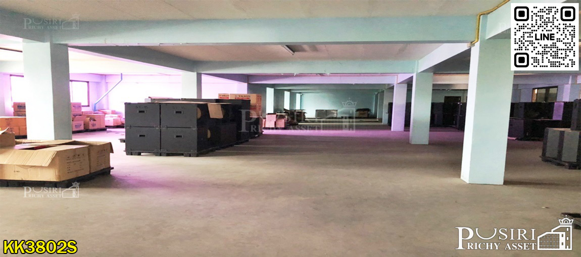 โรงงานพื้นอีพ็อกซี่ใหญ่เกือบ 3 ไร่ พื้นที่ใช้สอย 4,400 ตร.ม. พร้อมออฟฟิศ+ห้องพักคนงาน และพื้นที่ด้านหลังที่สามารถต่อเติมได้ ใกล้คลองสี่วา 500 ม. KK3802S