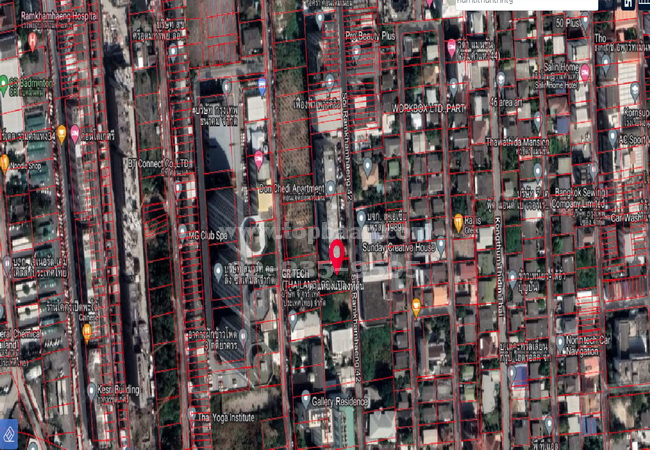 ขายที่ดิน ซอยรามคำแหง 42 เนื้อที่ 199.50 ตารางวา เพียง 600 ม. จากMRTหัวหมาก