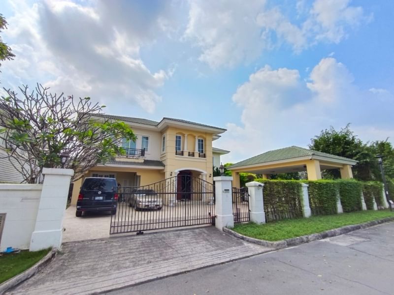 MBB134 หมู่บ้าน แกรนด์ โมนาโค บางนา ขายบ้านเดี่ยวหลังใหญ่ หรูหราพร้อมสวนข้างบ้าน