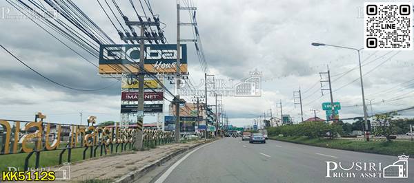 สร้างได้ทุกโรงงาน บนที่สีม่วงเเท้ทั้งเเปลง 19ไร่เศษ หน้ากว้างอลัง 152 ม. เทรลเลอร์เข้า-ออกสะดวก ใกล้ถนนเศรษฐกิจเเละพุทธสาคร KK5112S
