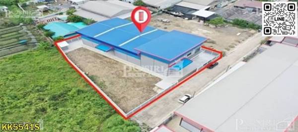 ลด 300,000บาท เหลือง 13.5ล้าน !!! กับโรงงานใหม่ 1 ไร่ ย่านท่าเสา พื้นที่ใช้สอย 784 ตร.ม. มาพร้อมออฟฟิศ 2 ชั้น + พื้นที่ต่อเติมด้านข้างกว่า 400 ตารางเมตร - KK5541S