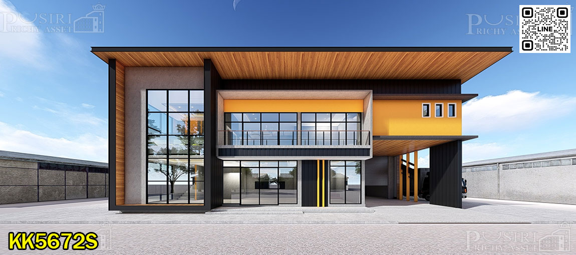 เปิดจอง โรงงานโมเดิร์นเเต่งสวย 908 ตร.ม. ขอใบ รง.4 ได้ ใกล้ ถ. เศรษฐกิจ พร้อมพื้นที่ต่อเติมด้านข้างกว่า 430 ตร.ม.  KK5672S