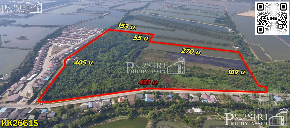 ที่ 69 ไร่เศษ หน้ากว้างเเวดล้อมสถานที่สำคัญหลายเเห่ง เดินทางได้หลายเส้นทาง