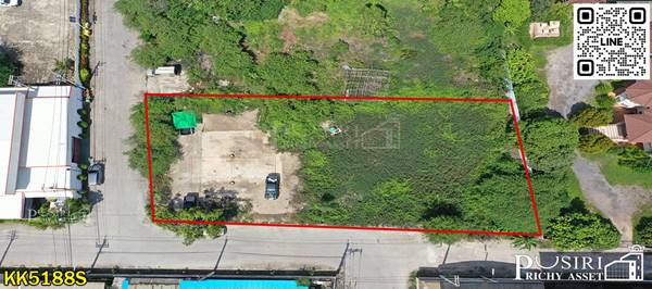 ขายที่สวยสร้างโรงงาน 1.5 ไร่ ติดถนน 2ด้าน แปลงมุมงดงามถมพร้อมสร้าง หน้ากว้าง 56ม. เทรลเลอร์เข้าออกสบาย ใกล้คลองสี่วา ถ.เศรษฐกิจ และเอกชัย- KK5188S