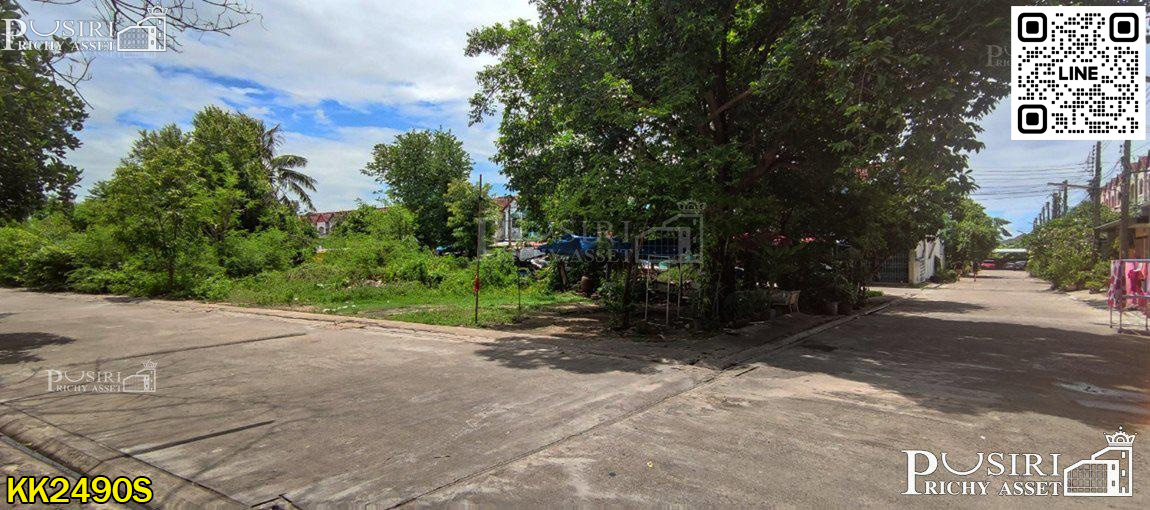 ที่สวยปลูกบ้าน/โกดังขนาดเล็ก 186.6 วา สะดวกติดถนน 3 ด้าน ในซอยค่ายกำแพงเพชร ใกล้เศรษฐกิจ พุทธสาคร