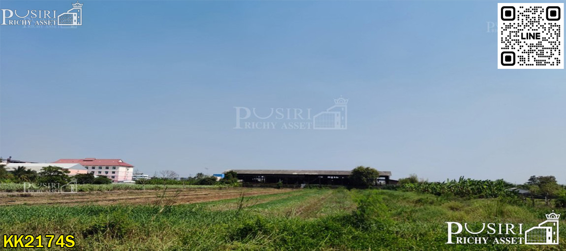 ที่อนาคตดี 10 ไร่ ในราคาโปรโมชั่น ใกล้แนวขยายเส้นกัลปพฤกษ์ ติด ถ.เลียบคลองหมื่นปรารมย์ ใกล้สายสี่ตัดใหม่-บางบอน 5  ที่ดินสมุทรสาคร  KK2174S