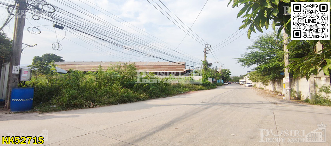  ราคาพิเศษ ที่สวย 1.5 ไร่ ซอยบางกระดี่ ถมพร้อมสร้าง ถนนกว้างเข้าออกสะดวก ใกล้พระราม2 เพียง 2กม  KK5271S 