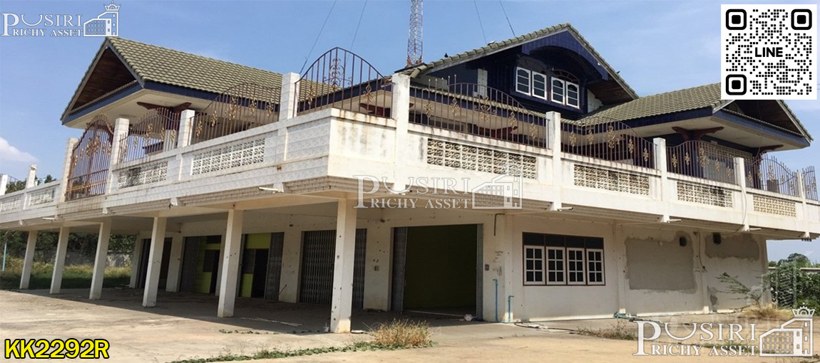คุ้มค่ามาก โกดังให้เช่า พร้อมบ้านพักคนงาน แข็งแรง ติดถนนใหญ่ ถนนกว้าง โกดังให้เช่าท่ามะกา KK2292R