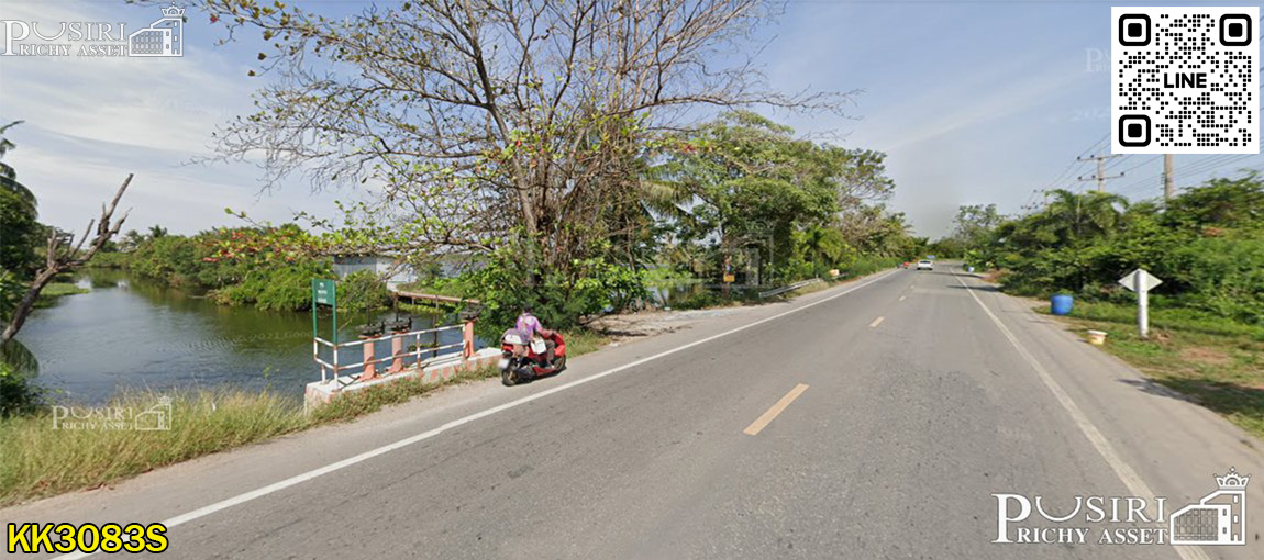 ที่ดิน 155 ไร่ เดินทางง่าย เข้า-ออก ได้ถึง 4 เส้นทาง บนถนนสวนส้ม ใกล้พระราม2 สะดวกใช้น้ำ และ ระบายน้ำ ติดคลอง 2 ฝั่ง ทำได้ทั้งโรงงาน หมู่บ้าน  KK3083S