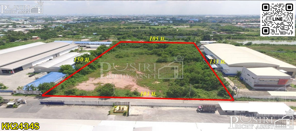 ที่ 9 ไร่ ถมพร้อมมานานกว่า 4 ปี เข้าออกสะดวกอยู่ใกล้เอกชัย KK2434S