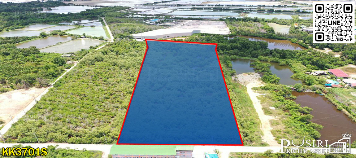 ที่ 12 ไร่เศษ สวยคุ้มค่าต่อการขยายโรงงานใหม่ แถมใกล้พระราม 2  KK3701S