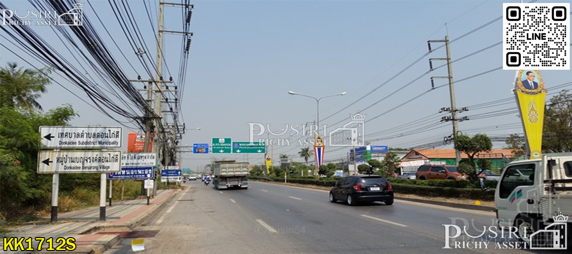 ขาย/เช่า ที่ดินอุตสาหกรรม สีม่วงแท้ 100 % พร้อมคลังสินค้าและสำนักงาน บนที่ดิน 13 ไร่เศษ ใกล้ถนนเศรษฐกิจไม่ถึง 1 กิโล ถนนกว้าง  KK1712S